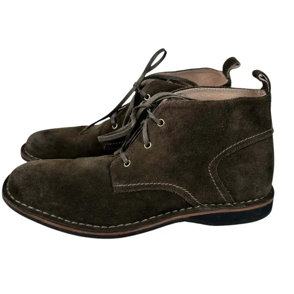 Andrew Marc Dorchester Brown Suede Chukka Boots Lace Up Ankle Men 10.5